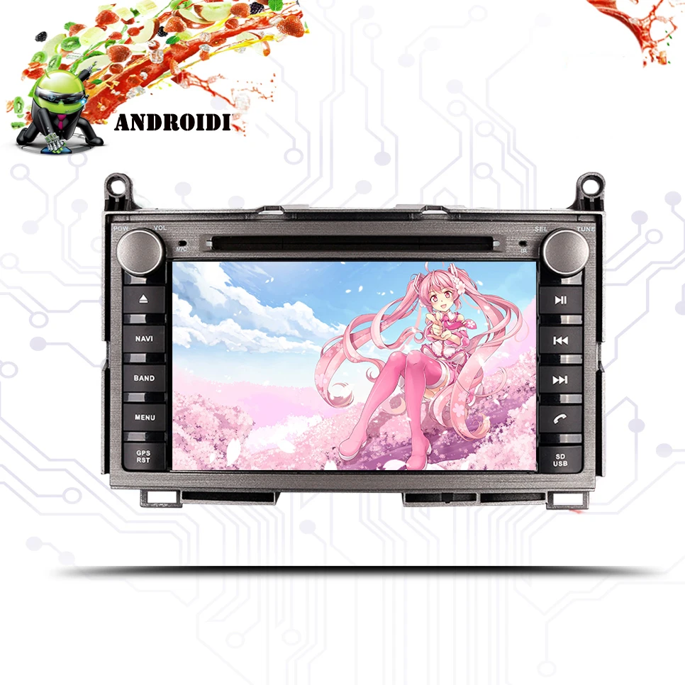 Магнитола с восьмиядерным процессором Android 10 0 1024x600 подходит для TOYOTA Venza 2008 2012 2013