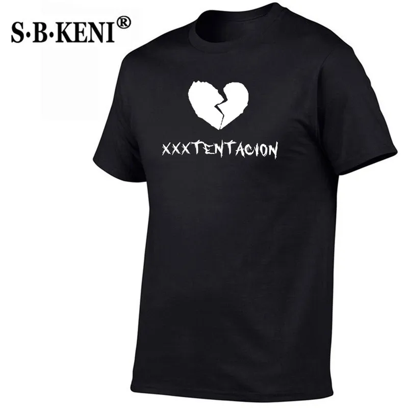 XXX Tentacion футболка 2019 Новая повседневная мужская черная одежда хип хоп хлопковая