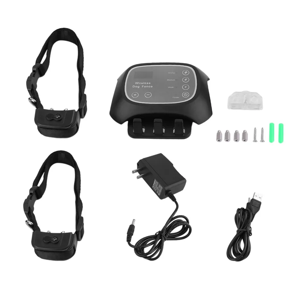 

Waterproof Wireless Pet Fence Containment 1 /2 /3 Dog Systems Long Remote Control Distance US Plug Toiletry Kits 2019 new sell