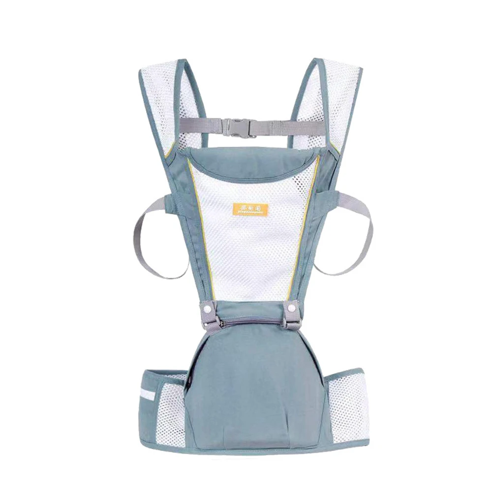 Дышащий передний Детский рюкзак-кенгуру, Удобный слинг, Регулируемый защитный рюкзак, новое поступление - Цвет: Синий