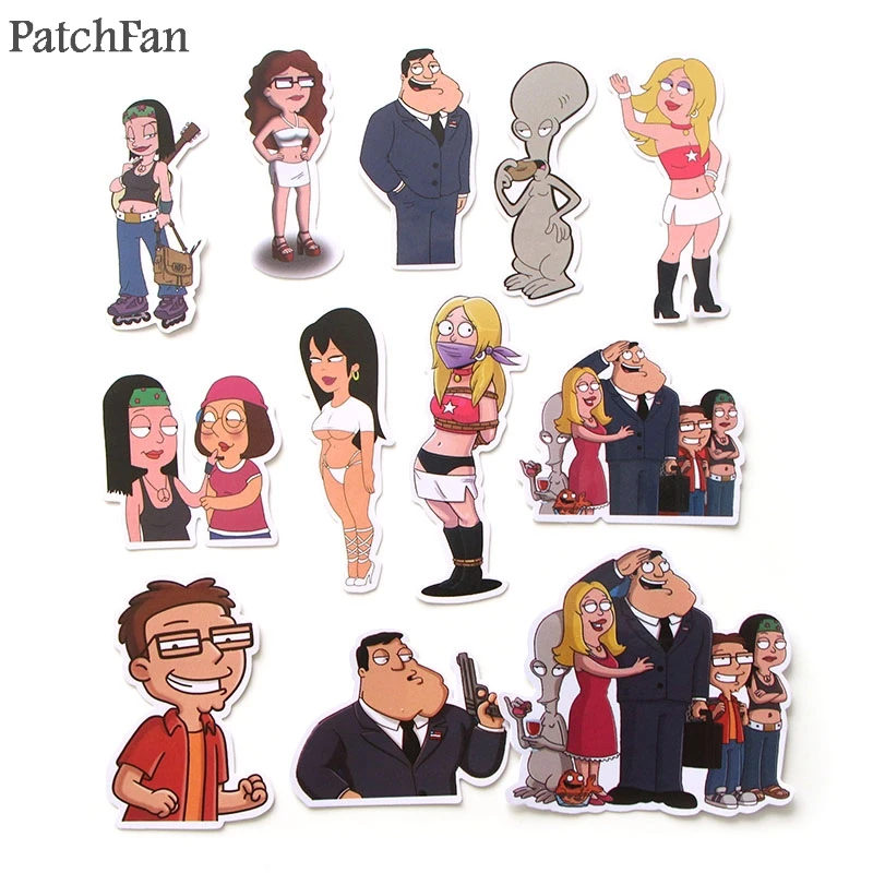 Patchfan 55 шт. Американский папа мультфильм дети игрушки Стикеры для DIY Скрапбукинг альбом ноутбук телефон тетрадь наклейка стикеры A1769