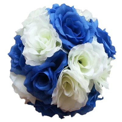 Быстрый EMS 10 шт. 1" свадебный цветок мяч Таблица Центральным Декор настенный целовать мяч искусственный шелк роза Pomander flore - Цвет: Color 18