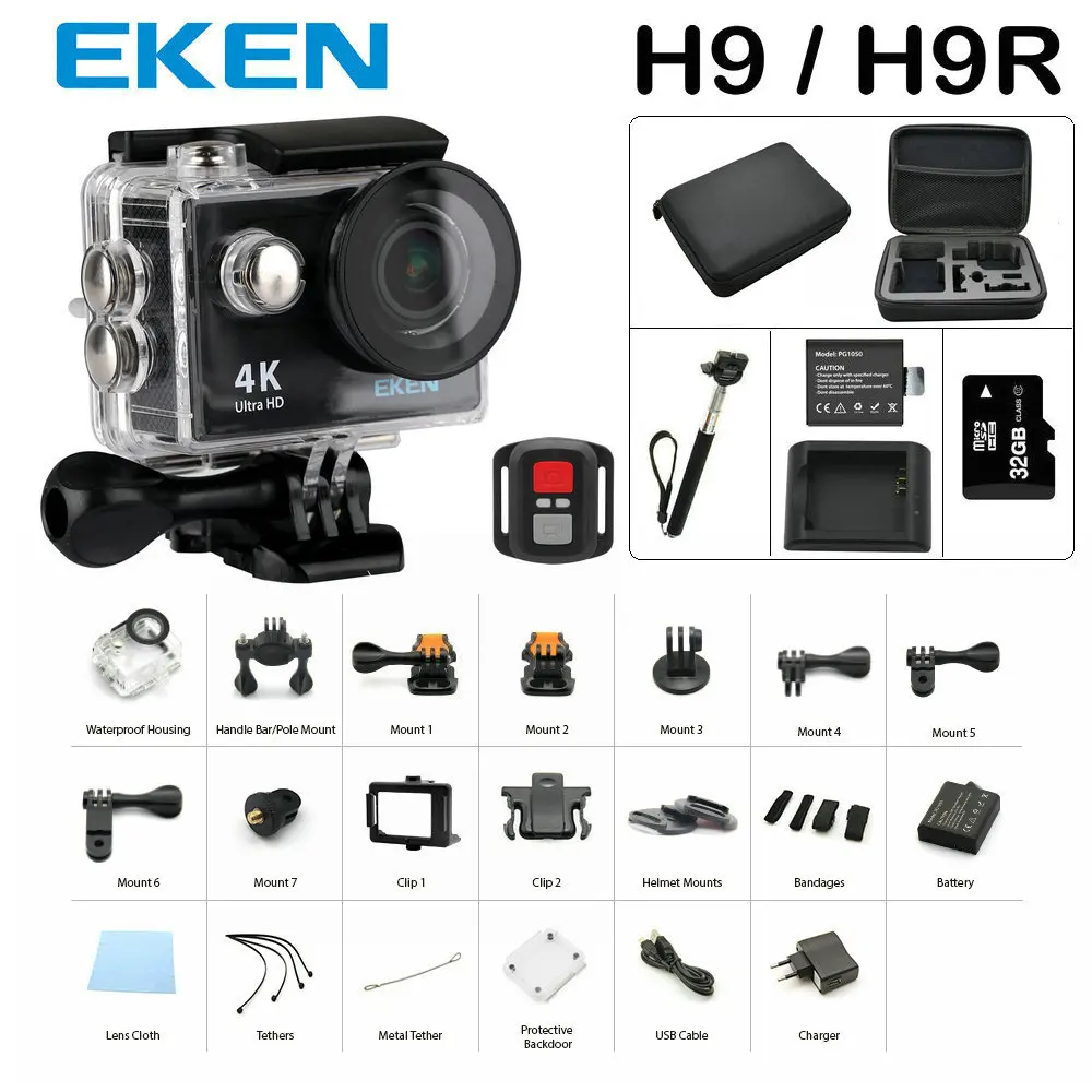 Prix pour Nouvelle Arrivée Faisceau D'action Caméra 100% D'origine Eken H9/H9R Ultra HD 4 K 30 M sport 2.0 "Écran 1080 p FHD aller étanche pro caméra Prix pour Nouvelle Arrivée Faisceau D'action Caméra 100% D'origine Eken H9/H9R Ultra HD 4 K 30 M sport 2.0 "Écran 1080 p FHD aller étanche pro caméra