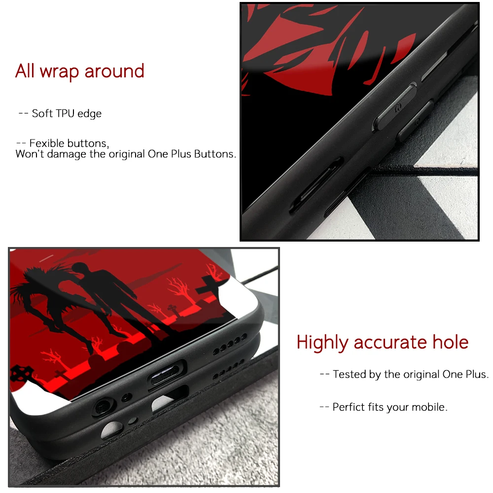 Чехол Finder для OnePlus 7 чехол Death Note One Plus pro задняя крышка из закаленного стекла 1 + 6T 6t