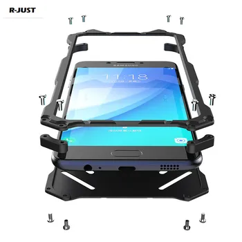 

R-JUST For Samung Galaxy C7 C7 Pro Case Shockproof Armor Metal Aluminum Phone Cover For Samsung C7 Pro Cases Screen Protector