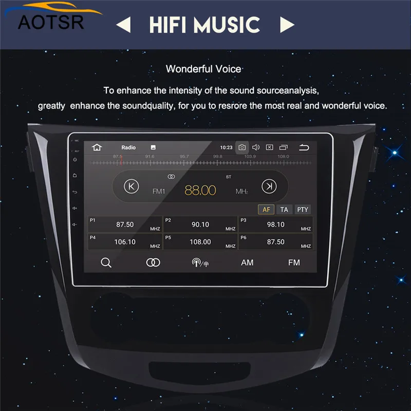 Sale Android 8 car multimedia player head unit For Nissan X-TRAIL Qashqai Dualis Rouge 2013-2018 gps navigation car radio stereo 4+32 10