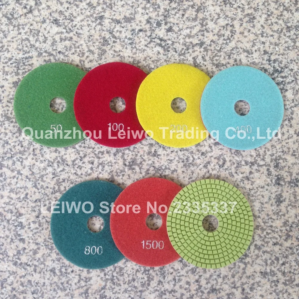 Wet Dry Diamond Polishing Pad 5 Inch For Granite Concrete Marble Polish abrasive