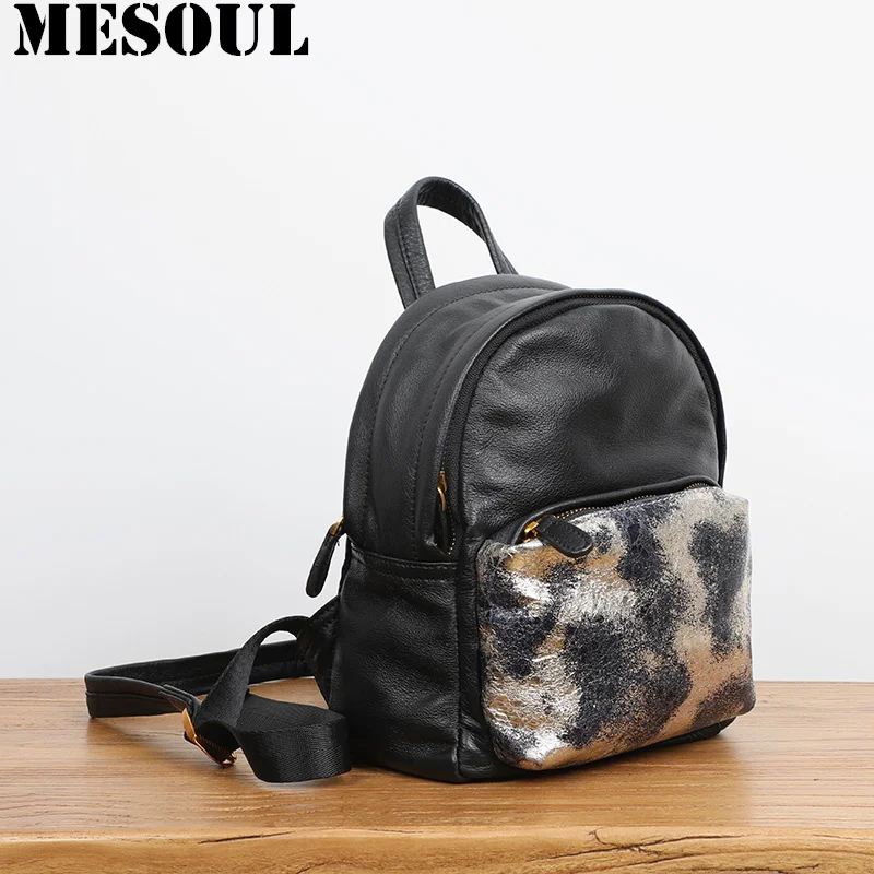 

New Mini Backpack Women Bag 2019 Spring Design Fashion Luxury Brand Genuine Leather Travel Small Backpack Female Shoulder Bags