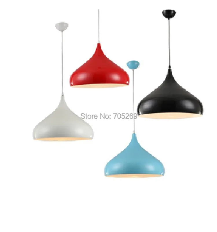 

Led pendant lamp for coffee bar, home, office, bars. restaurant, shopping mall colorful red, green, yellow singe pendant lamps