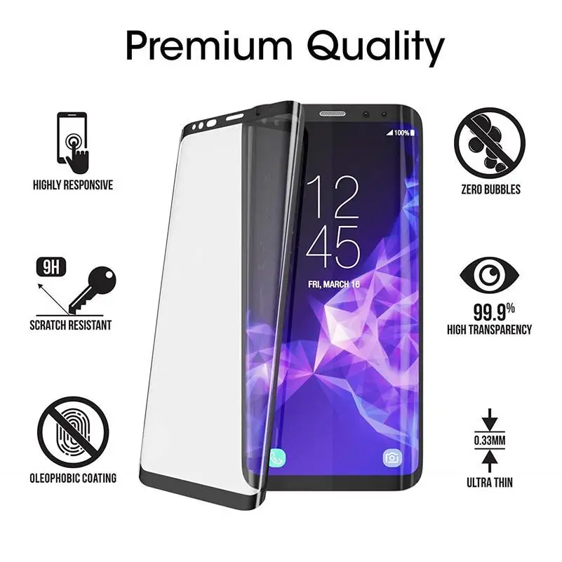 

Tempered Glass For Samsung Note 9 8 Glass Screen Protector Full Coverage for Galaxy Note 8 9 Film Protective Protectors Anti-OiL
