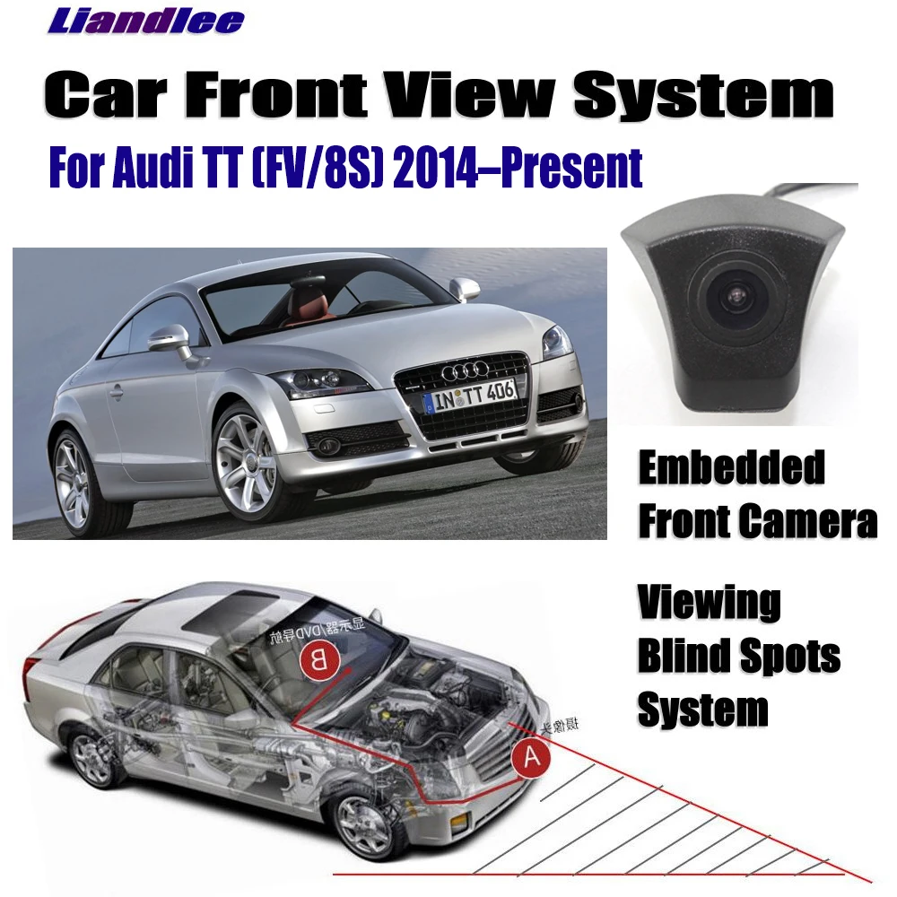 

Car Front View Camera For Audi TT (FV/8S) 2014-2020 2015 2016 Front CAM Full HD Not Reverse Rear Parking Accessories