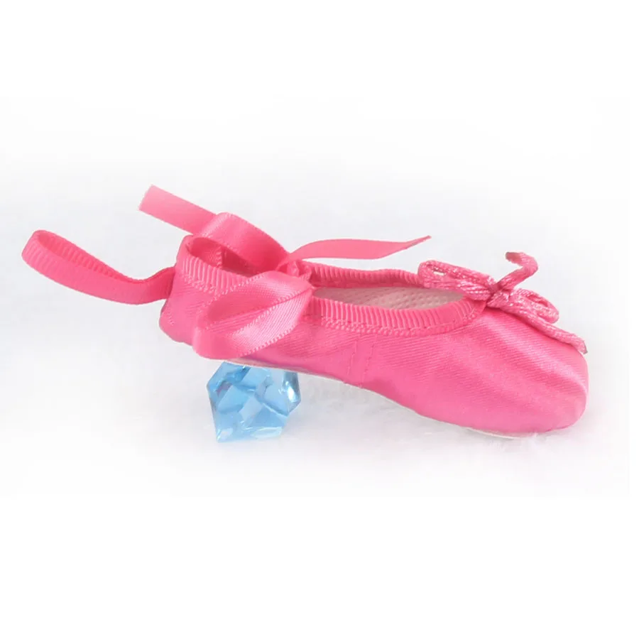 Балерина для детей, мини балетная обувь, балетный брелок, балетный подарок, атласная обувь для танцев, балетный рюкзак, Очаровательная Chain009 - Цвет: rose red