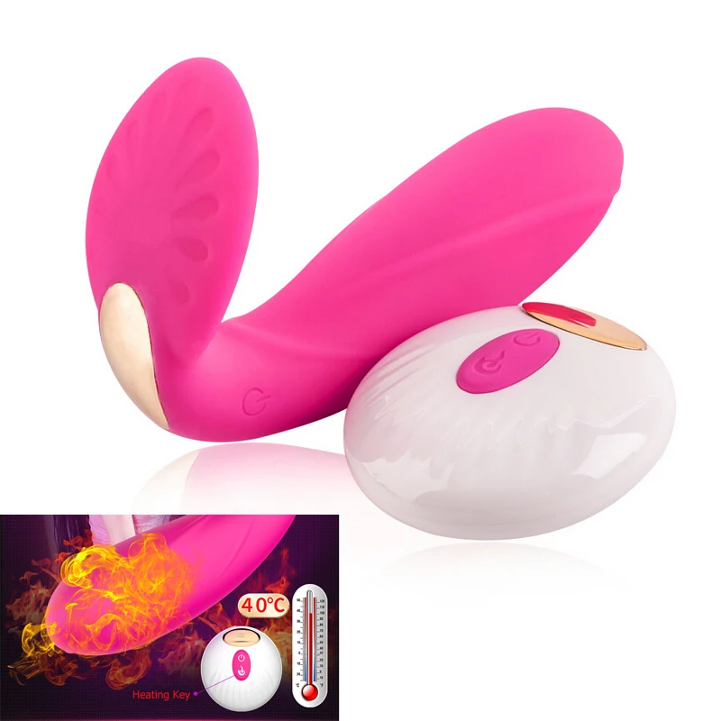 USB Rechargeable Remote Control Smart Heating Invisible Vibrators For Women G Spot Warmed Vibration Vibrator Adult Sex Products | Красота и