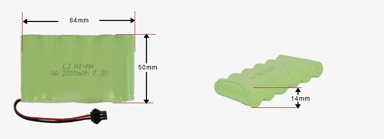 7,2 v 2800mah AA Ni-MH M батарея большой емкости игрушка Батарея обновления электрические игрушки дистанционный автомобиль корабль Робот перезаряжаемый