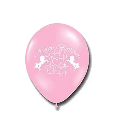 10 шт./лот латексные воздушные шары в виде единорога для свадьбы, дня рождения, вечерние украшения для детей, Мультяшные животные, лошадь, globos - Цвет: pink unicorn