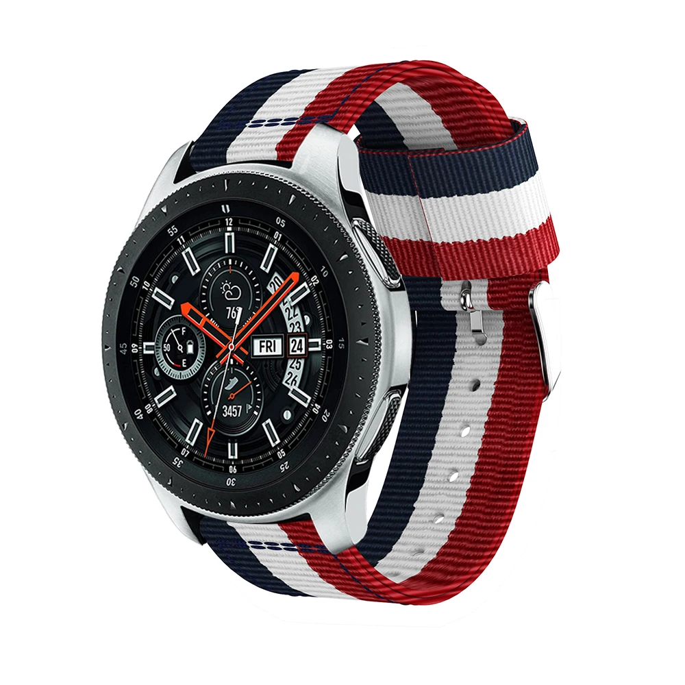 20 мм 22 нейлоновый ремешок для часов Samsung Gear S2 S3 Frontier Classic Huami Amazfit Strato 2/2 S/Bip сменный