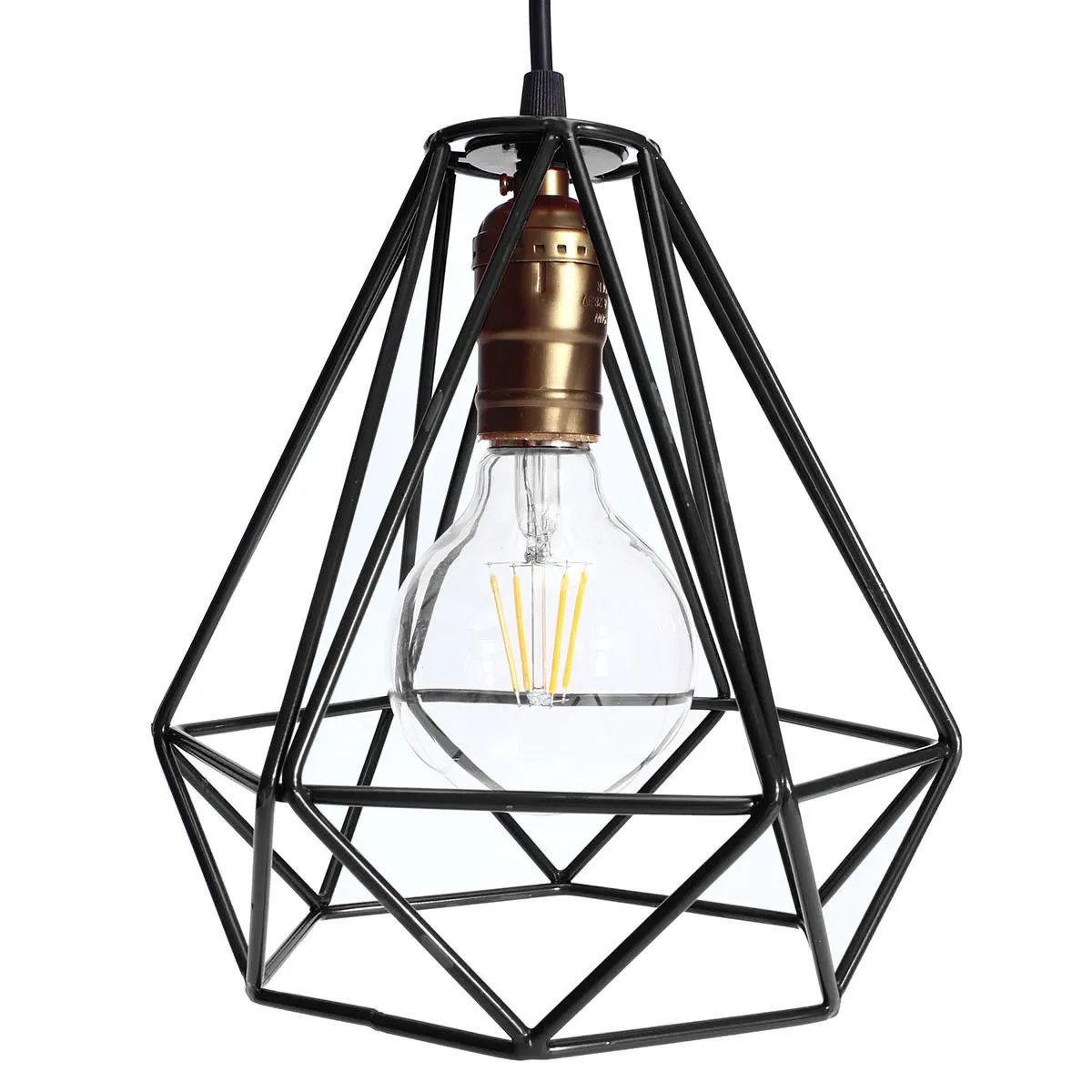 cage lighting. lamp cover loft industrial edison metal wire frame ceiling pendant hanging light lampshade modern cage fixture-in covers \u0026 shades from lights lighting