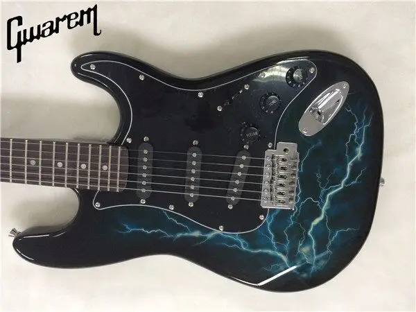

Electric guitar/Gwarem new st guitar/black color/S-S-S pickup/guitar in china