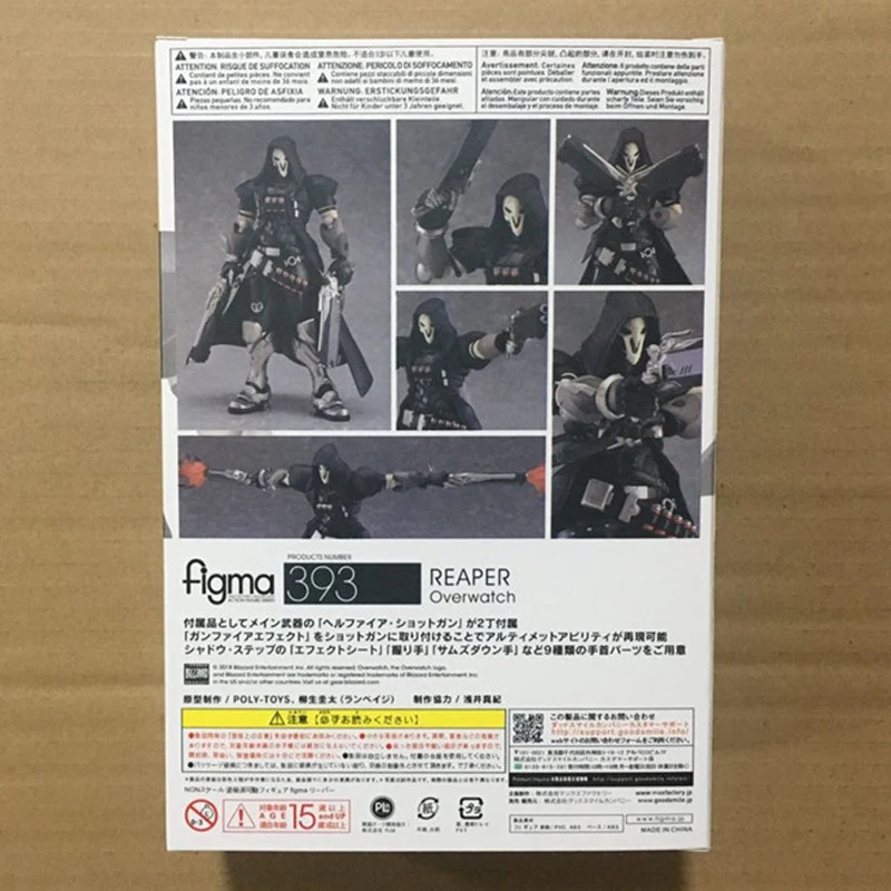 Фигурка игры 17 см figma 393 OW REAPER подвижная Аниме ПВХ Фигурки игрушки аниме для детей