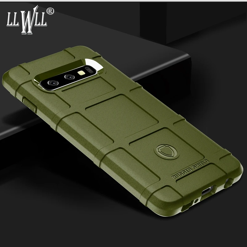 

Shockproof Rubber Case For Samsung Galaxy S8 S9 S10 Plus Lite E S10E Army Green Soft Silicon Cover For Samsung S9 Case S10 Case
