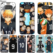 Чехол для телефона samsung M10 M20 M30 M40 S6 S7 Edge S8 S9 S10 S10E Plus Note 8 9 чехол Haikyuu