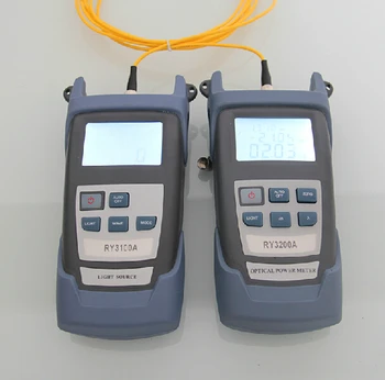 

Fiber Optical Multimeter -50~+26dBm Handheld Fiber Optical Power Meter + Fiber Optical Light Source 1310/1550nm
