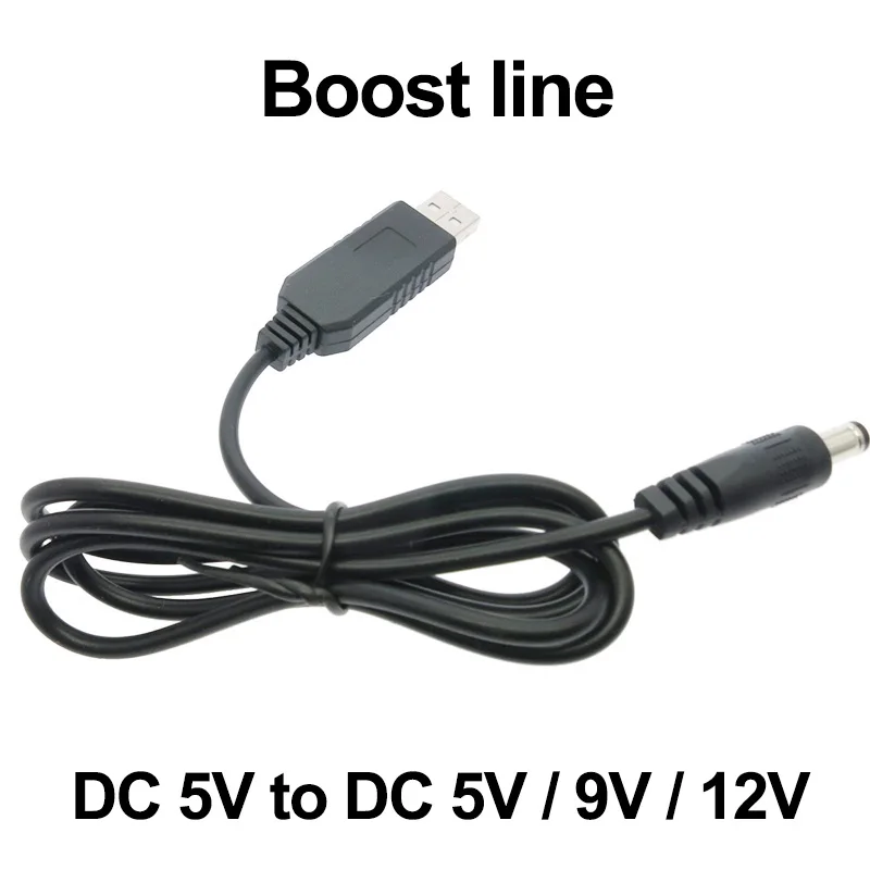 USB power boost line DC 5 В к DC 5 В/9 В/12 В Удлинительный модуль адаптер и конвертер USB для геймпада кабель 2,1x5,5 мм штекер