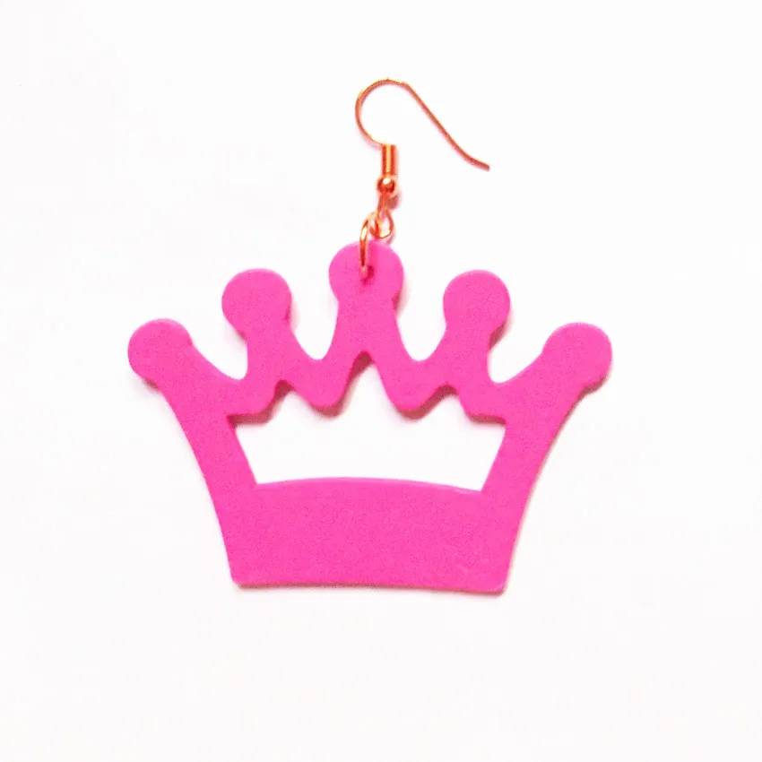 

2017 Carving wood Love Crown Design Earrings Handmade Earrings Personality Laser Cut eco Friendly Wooden Bird Jewelry