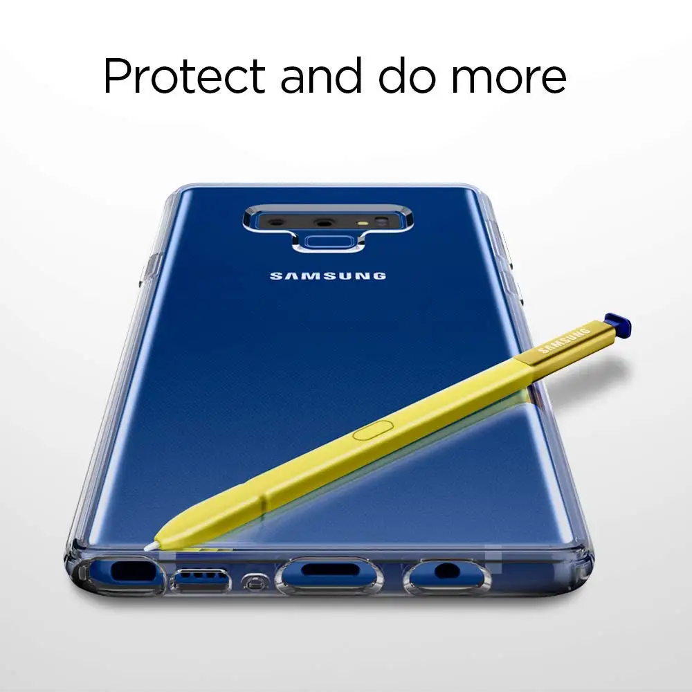 Чехол для Samsung Galaxy Note 9 8 Силиконовый прочный прозрачный бампер из ТПУ мягкий чехол