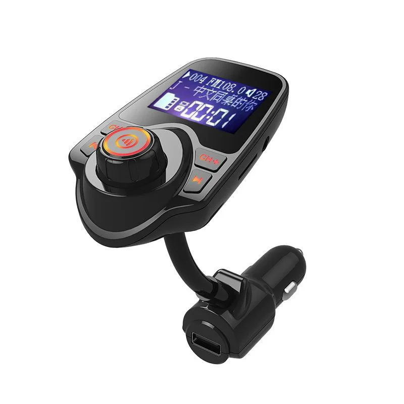 Bluetooth громкой связи автомобильный комплект Fm-zender MP3 Muziekspeler 5 в 2.1A USB Автопогрузчик Ondersteuning Micro SD kaart 4g-32g dfdf - Название цвета: red