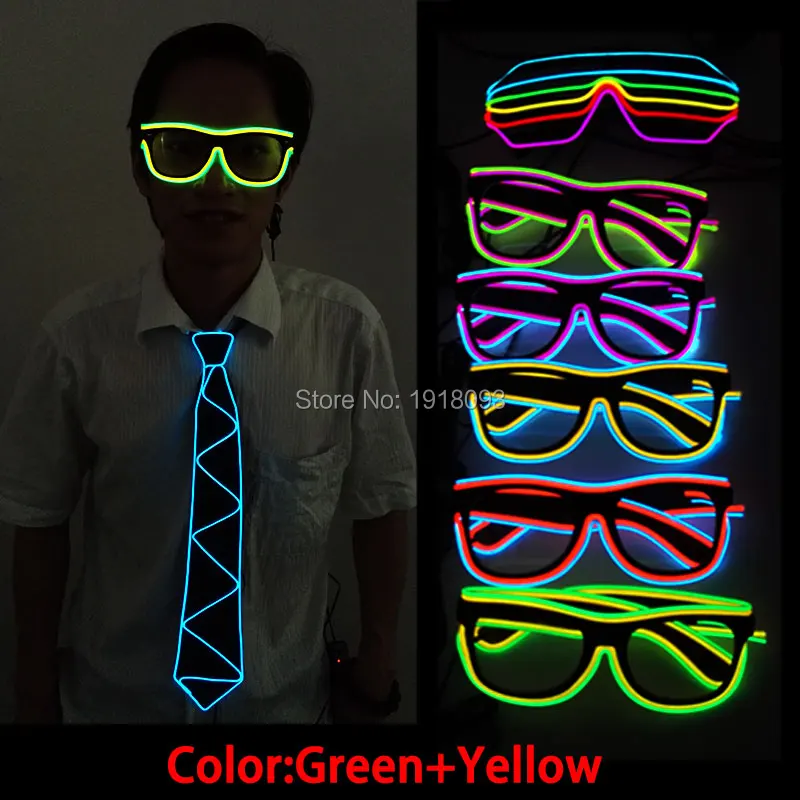 Fontes do Partido do Evento Driver de Som Adereços de Iluminação do Feriado Peças Óculos 5 Estilo Disponível Ativado Light up 10 Fio el 19 Fio EL Óculos 5 Estilo Disponível Driver