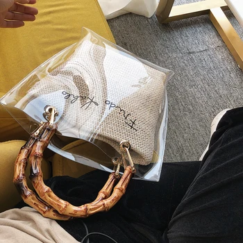 

Bags for women handbag designer 2020 new Korean version of the wild Messenger bag fashion portable transparent bag