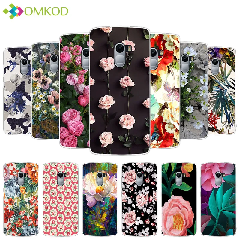 

for Lenovo Vibe K4 Note A7010 Soft TPU Skin Back Case Cover 5.5 inch for Lenovo Vibe K4 Note K 4 Clear Silcione Flowering Capa