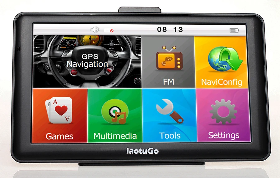 iaotuGo 7 inch 256M,8G Capacitive Car GPS Navigator+LED Night Vision