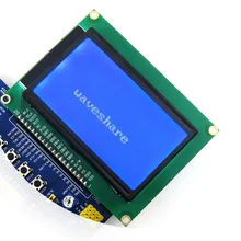 ЖК 12864-ST(3,3 V Синяя подсветка)#12864 128*64 графическая матрица жидкокристаллический экран модуль Дисплей TN/STN белый символ 3,3 V логическая схема