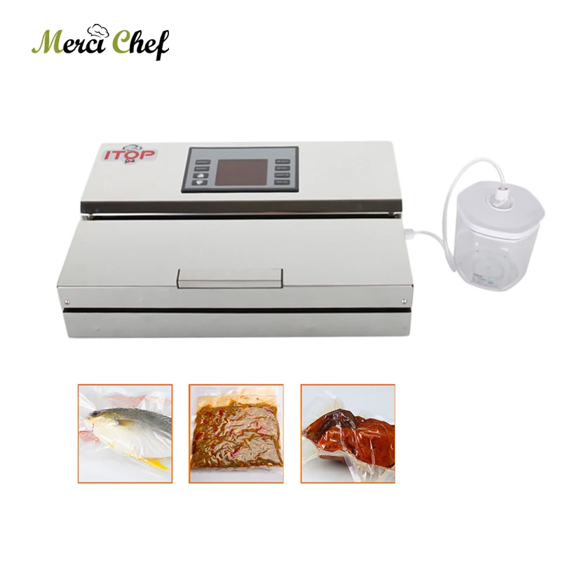 

ITOP Vacuum Packaging Machine With Vacuum Bags Food Vacuum Sealer Household Commercial Vacuum Packer Food Sealer EU/UL/UK/AUPlug