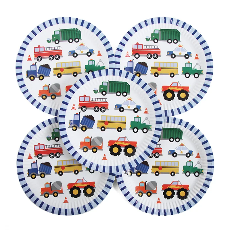 Baby shower Construction vehicle theme birthday decoration baby child birthday party supplies baby shower decoration car party