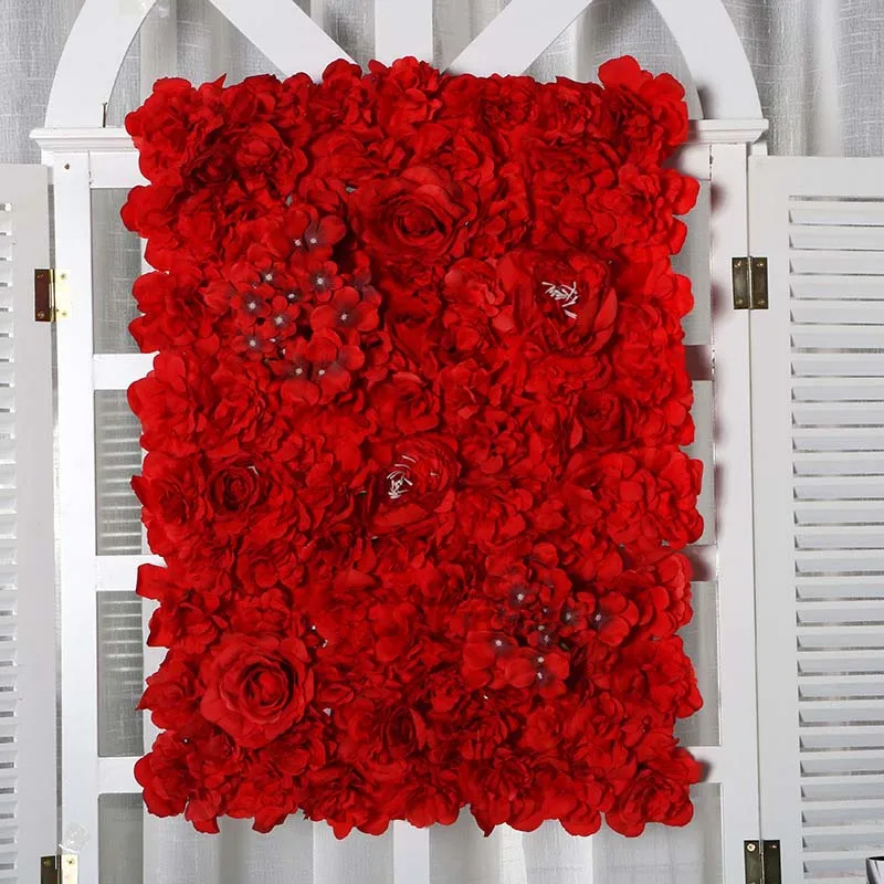 40x60 см Шелковый цветок розы искусственный цветок для свадебного украшения цветок стены романтический свадебный фон Декор - Цвет: E