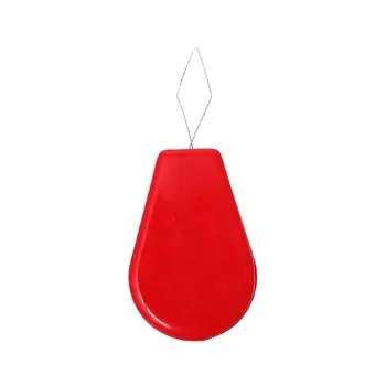 

DoreenBeads Steel Bow Wire Needle Threader Stitch Insert Tool Craft For Hand or Machine Sewing Teardrop Red 4.4x1.9cm,50Pcs