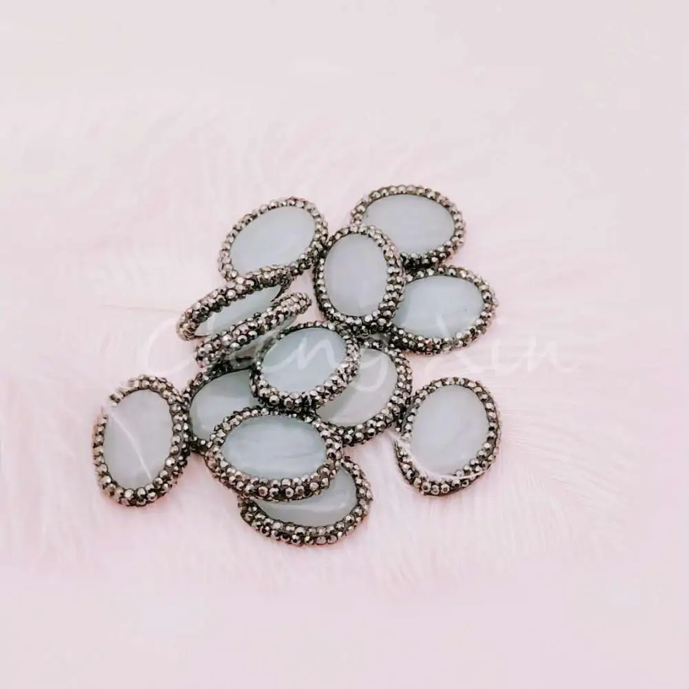 

Fashionable translucent natural stone agate jewelry connector is used to make necklaces and jewelry accessories