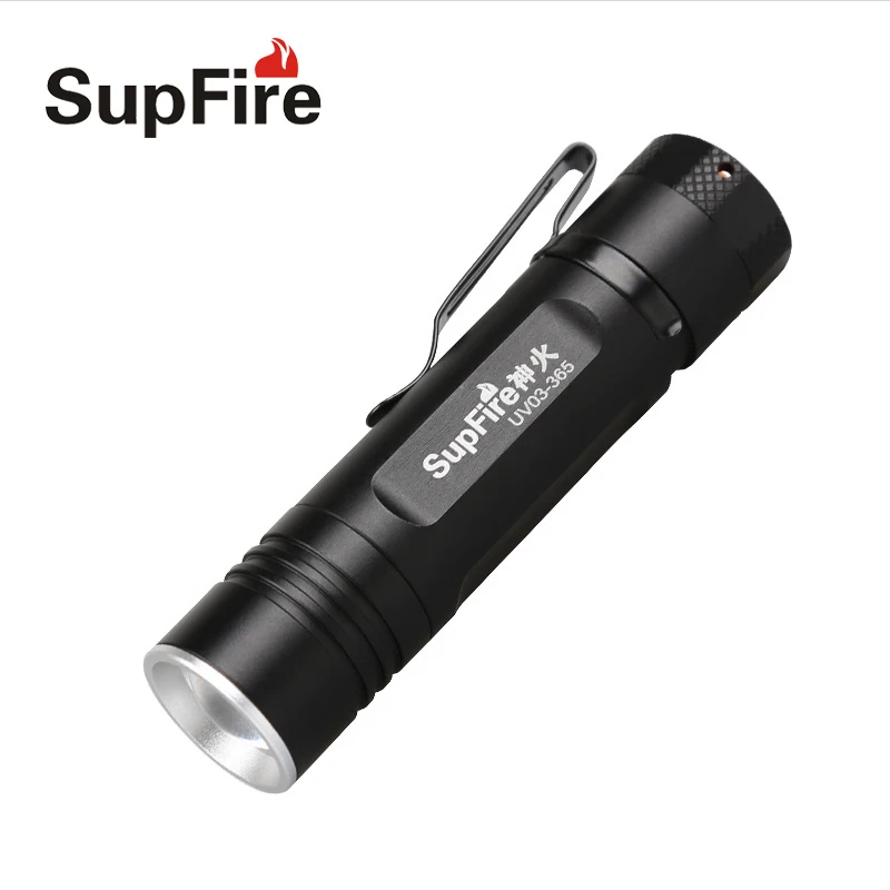 Original Supfire S014 Fluorescence Detection Flashlight UV03 Waterproof