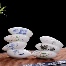 

NEWYEARNEW Tea Holder Tea Spoon Ceramic Kung Fu Tea Set Spare Accessories Business High-quality Porcelain Gift Tableware Tea Set