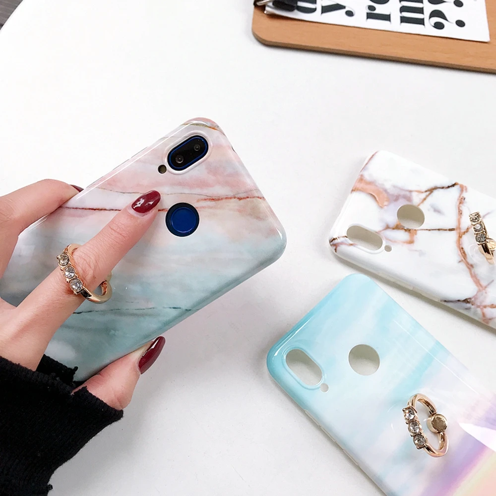 Чехол Note7 Pro Marble для Xiaomi Redmi мягкий гелевый силиконовый чехол из ТПУ Для 9 с