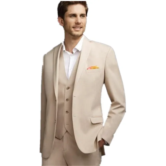 The Latest Fashion Of Cream Colored Man Wedding Suit Jacket Pants The Latest Fashion Of Cream Colored Man Wedding Suit Jacket Pants
