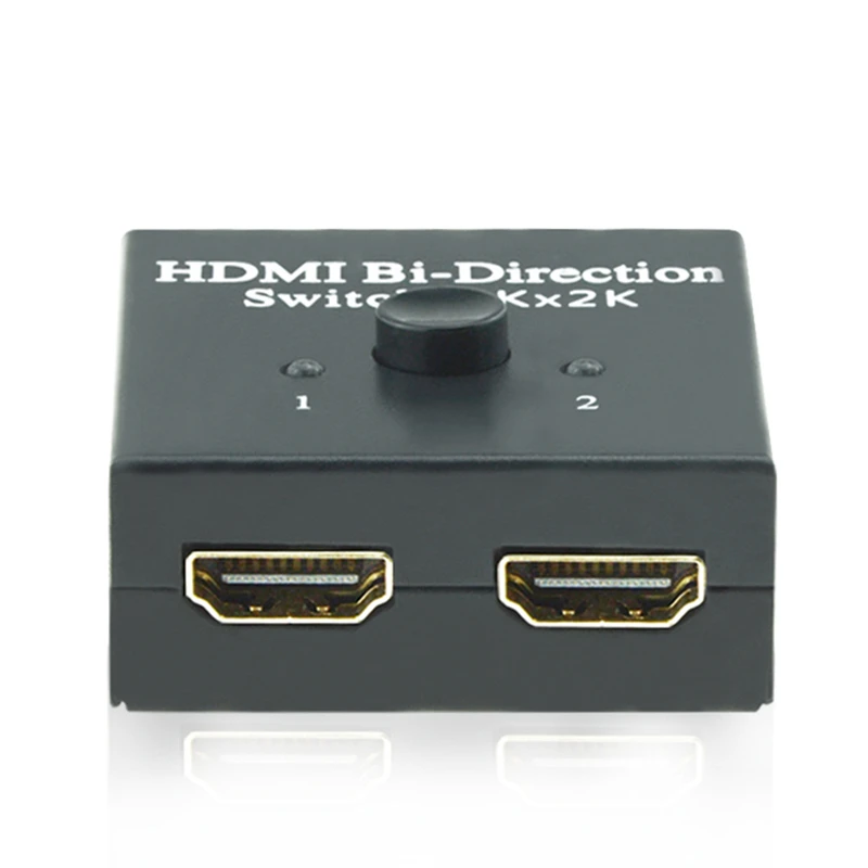 EMK HDMI Switcher 2 Ports Bi-directional Manual Switch 2x11x2 HDMI Splitter-HDCP Passthrough Supports Ultra HD 4K 3D 1080P (3)