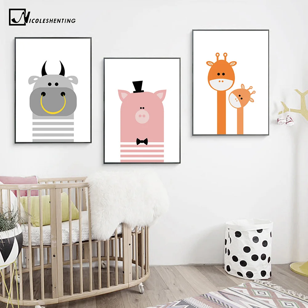 Popular Baby Nursery Printsbuy Cheap Baby Nursery Prints Lots - Cartoon Bear Giraffe Animal Poster Prints Minimalist Wall Art Canvaspainting Modern Kawaii Nursery Picture Baby popular baby nursery printsbuy cheap baby nursery prints lots - cartoon bear giraffe animal poster prints minimalist wall art canvaspainting modern kawaii nursery picture baby