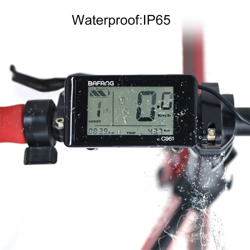 Sale E-bike Bafang LCD C961 Display Computer Ebike Conversion Kits For 24V 36V 48V 250W 350W 500W 750W Mid Hub Motor Accessories 3