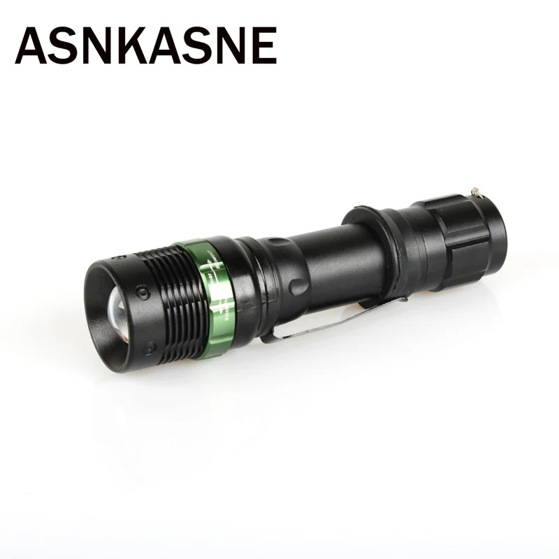 

ASNKASNE Portable LED Flashlight XMLQ5 2000 Lumens led Flashlight Torch Zoomable Waterproof Lamp Light For 18650 Or aaa