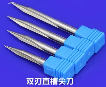 

1pc Two Flutes Straight V shape CNC milling Bit,30 degree 0.8mmTip 100mmLength,Cutter Knife Deep CNC Carving End Mill