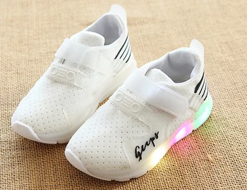 

Luminous Shoes Boys Girls Autumn Toddler Sport Running Baby Shoes LED Luminous Shoes Sneakers Flashing Lights fashion 0-6years